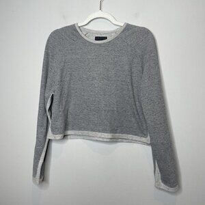 Greyhound Original Thailand Gray Cropped Crewneck Sweatshirt Originally $115 XS